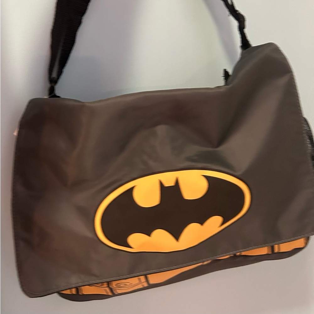Batman Diaper Bag Set • NWT • Complete Bundle • Changing Pad + Accessories